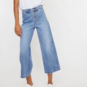 Kancan wide leg cropped jeans
